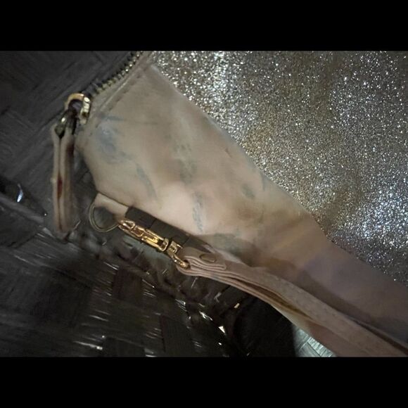 Rose Gold and Glitter Wristlet Clutch - Picture 2 of 4